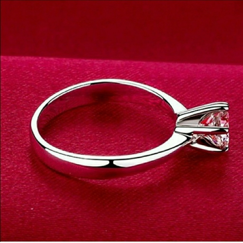 SILVER DIAMOND CUT RING - Picture 3 of 4